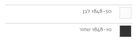 צידנית פאולה 1848 צבעים