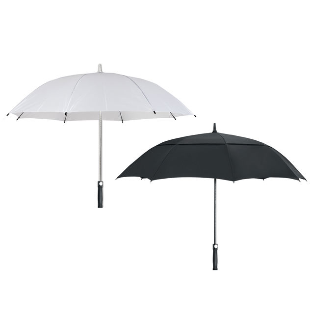 מטריה ענקית דגם וירג'יניה בצבעים שחור ולבן